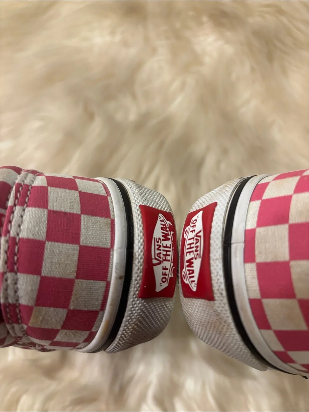 Vans Kids Checkerboard Low-Top Sneakers - Pink & White